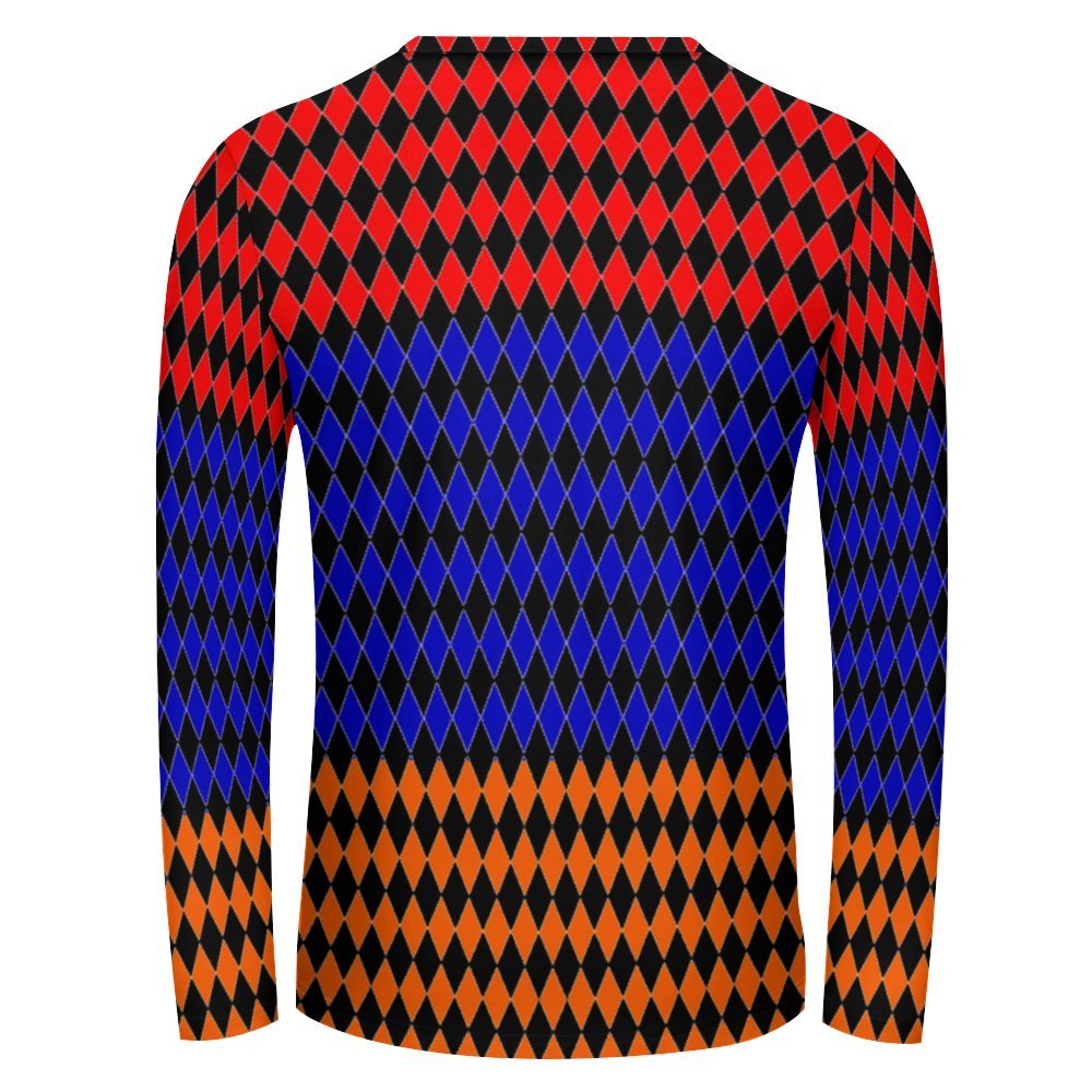 Armenian Tricolor Full print long sleeve t shirt Men's Lightweight Long Sleeve T-shirt