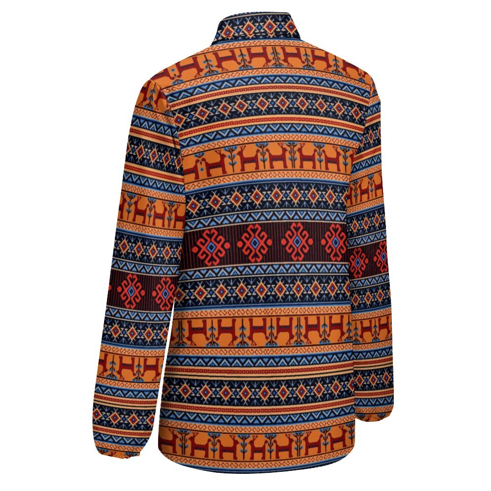 Traditiona Armenian Vntage casual long sleeve shirt tops Women's Casual Long-Sleeve Blouse