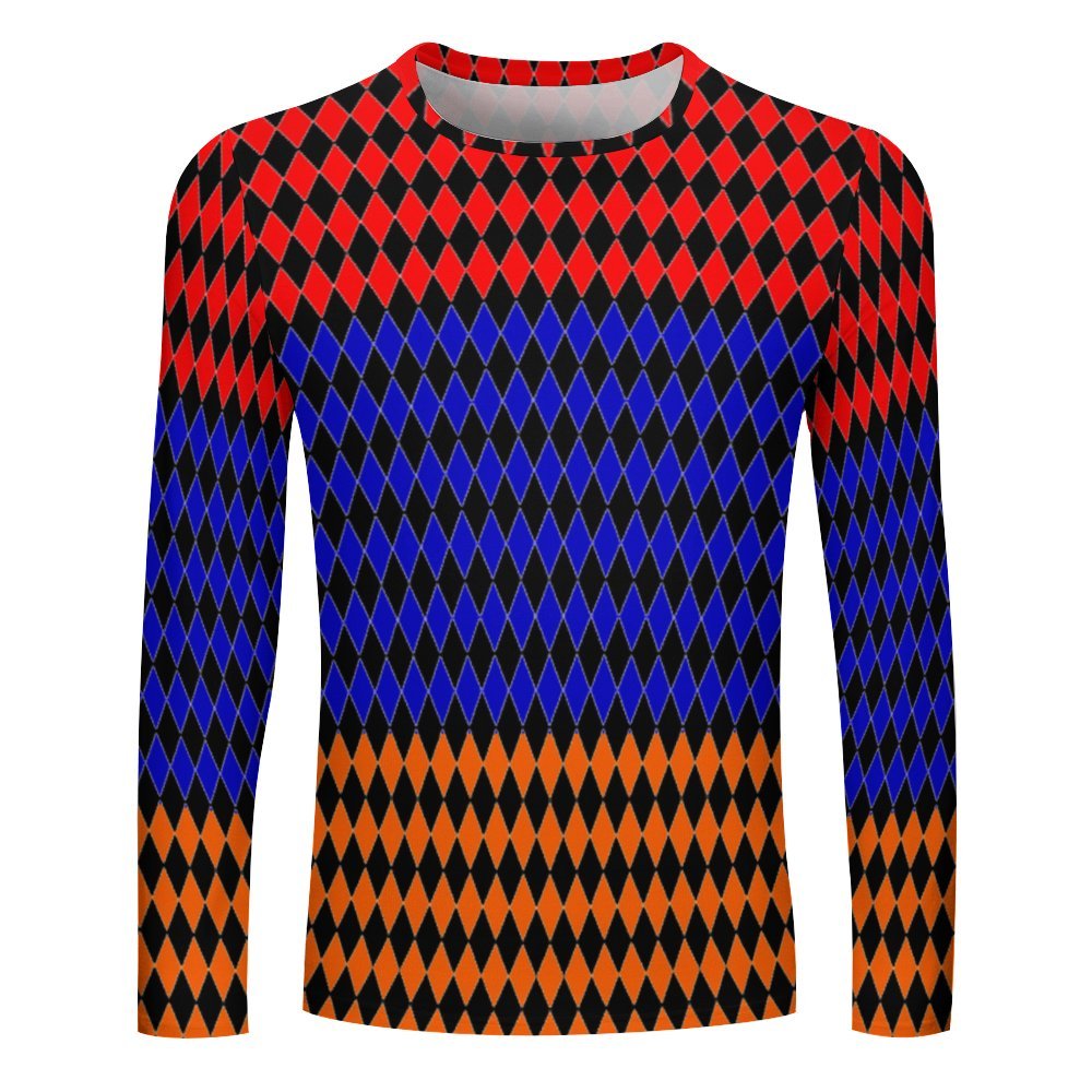 Armenian Tricolor Full print long sleeve t shirt Men's Lightweight Long Sleeve T-shirt
